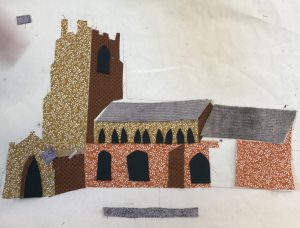 A piece depicting the All Saints’ Church in the heart of Stradbroke.