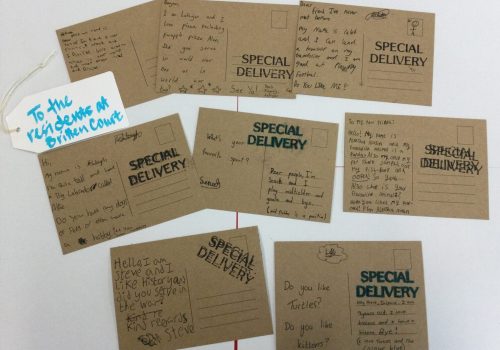 The Special Delivery postcards, written by children at Roman Hill Primary School