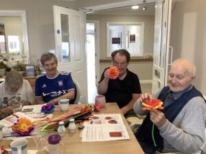 Making-the-tissue-paper-flowers