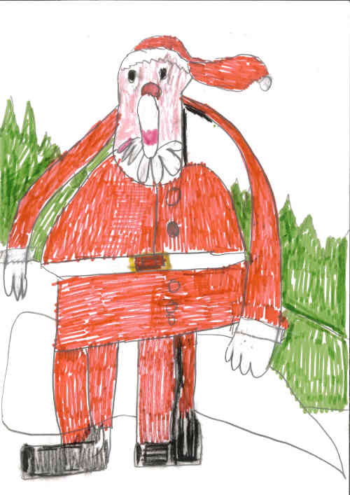 artist Jenny Gardiner, Santa