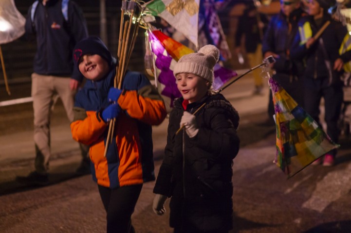 Lantern parade - cold but fun