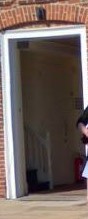 Close up of left hand door from the outsdie