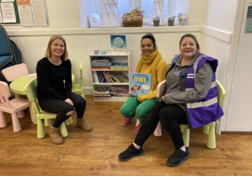 Left Sally Connick (Literacy Trust) Centre : Kasia Don-Daniel (Suffolk Artlink) Right : Sheryl Rumble (Morrisons)