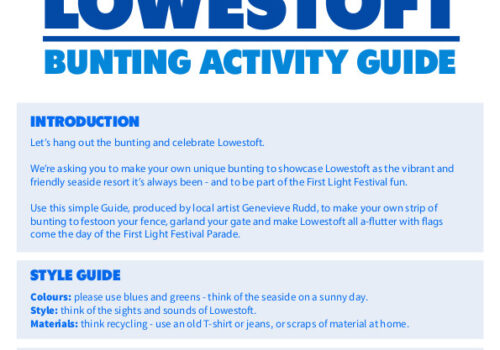 Greetings From Lowetsoft Bunting Activity Guide cover