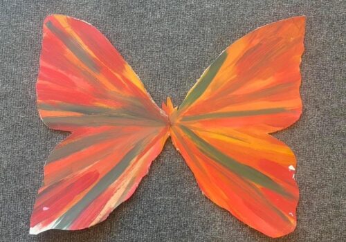 A colourful picture of a butterfly