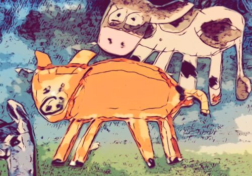 Cow and Moon