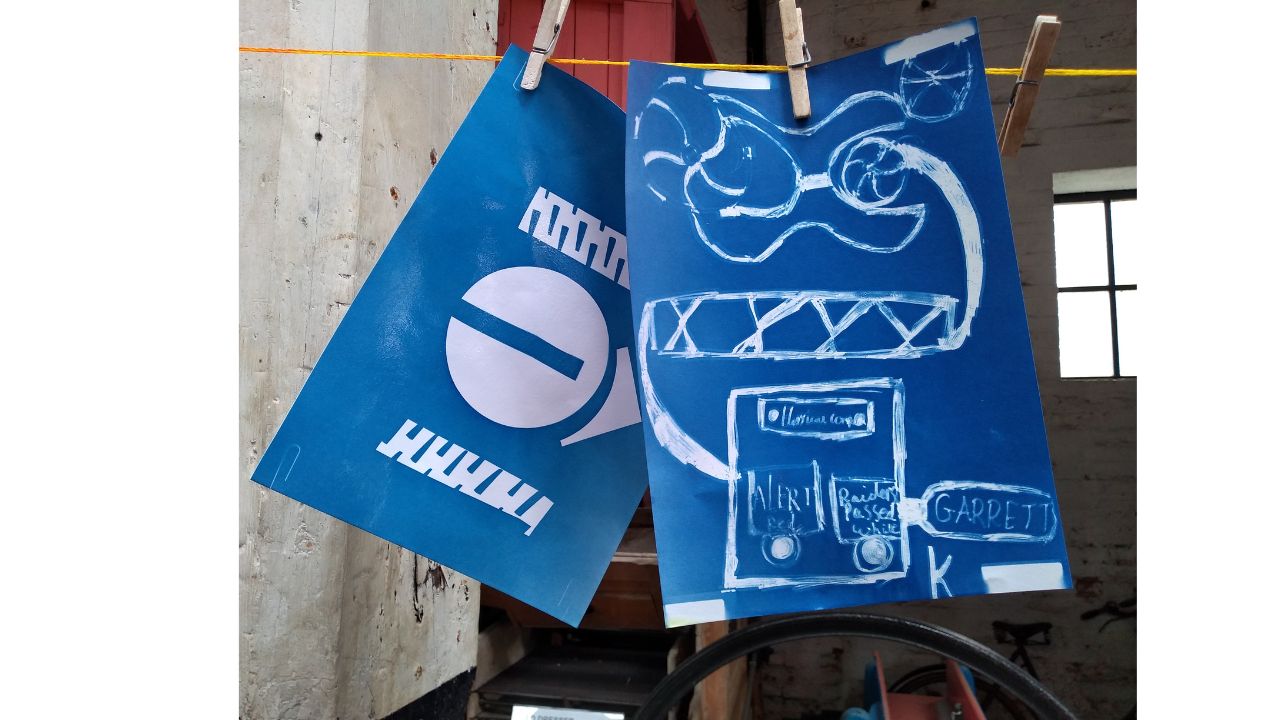 Graphic cyanotypes