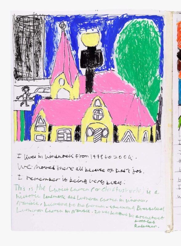 About My Life 2, paint pen and pencil on paper, 41x30cm