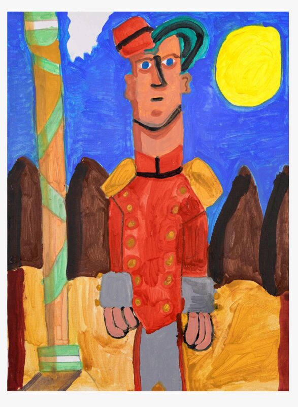 Aladdin, paint on board, 61x45cm