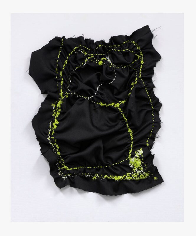 Black Silk, embroidery on fabric