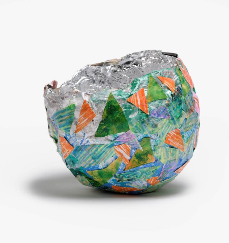 Bowl, mixed media, 22x22cm