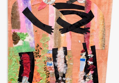 Family, mixed media on board, 53x40cm