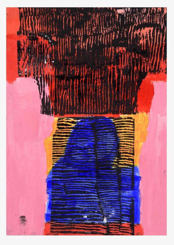 Lines, monoprint, 41x29cm