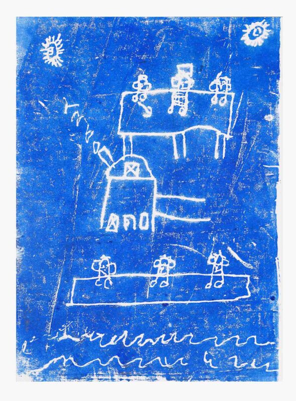 Memories, monoprint, 29x21cm