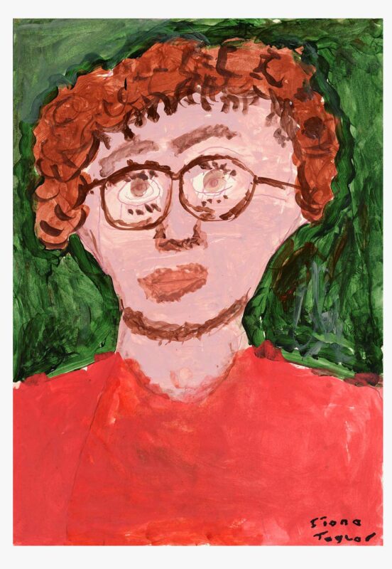 Self Portrait, paint on board, 42x30cm