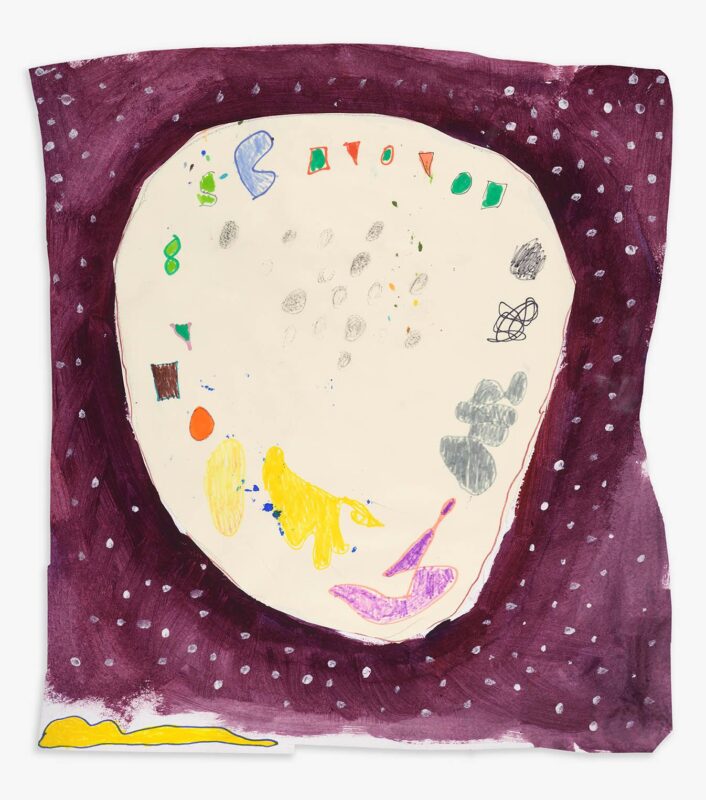Space, pencil and paint on paper, 50x45cm