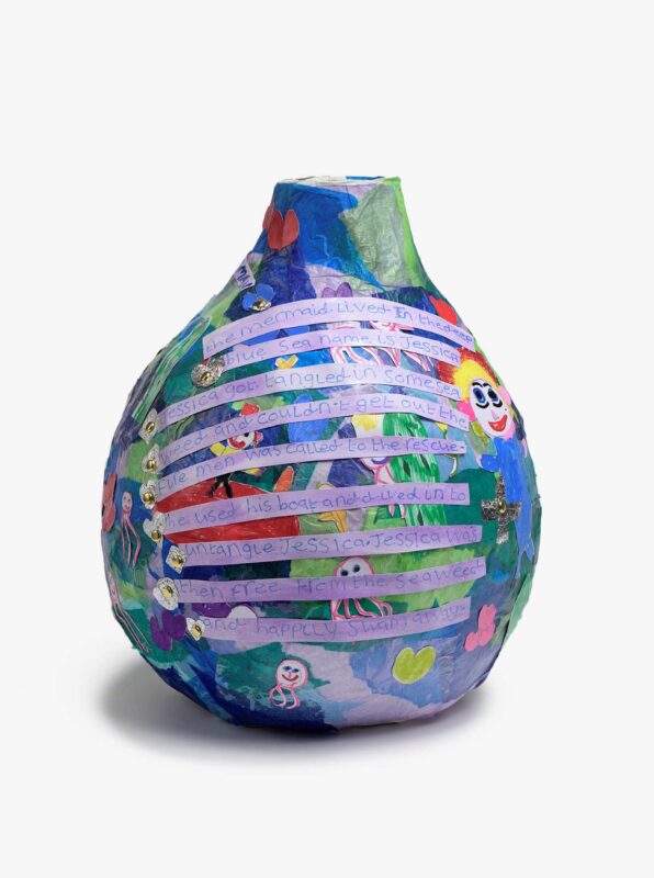 Story Vase, mixed media, 35cm (height)
