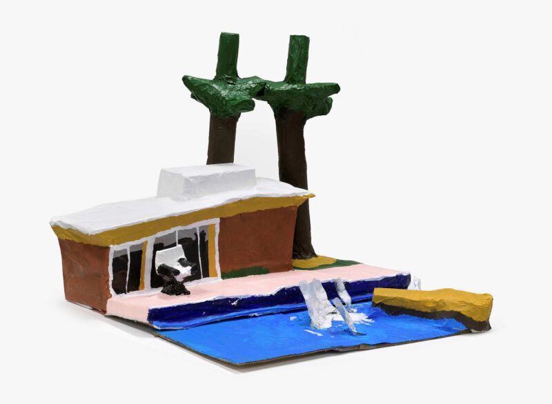 The Splash, recycled materials, paint, papier mache