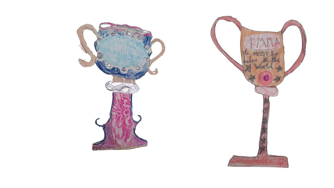 Two examples of trophies