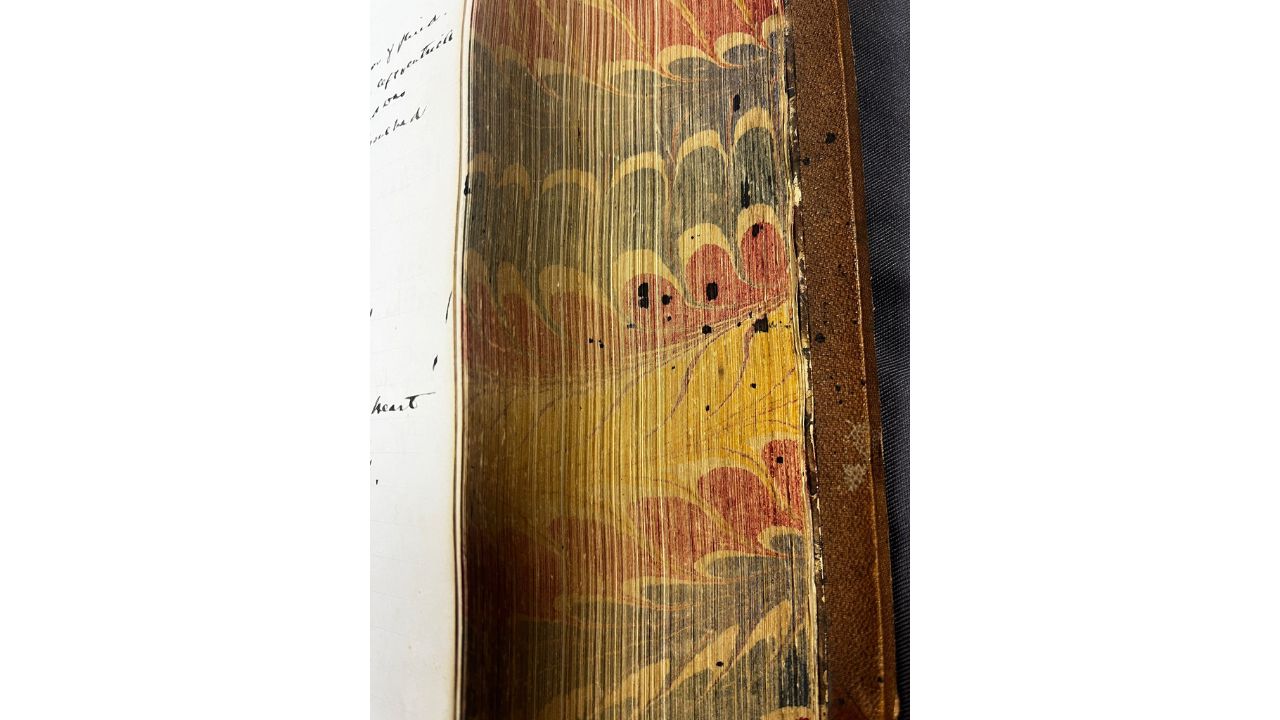 Example of marbled paper