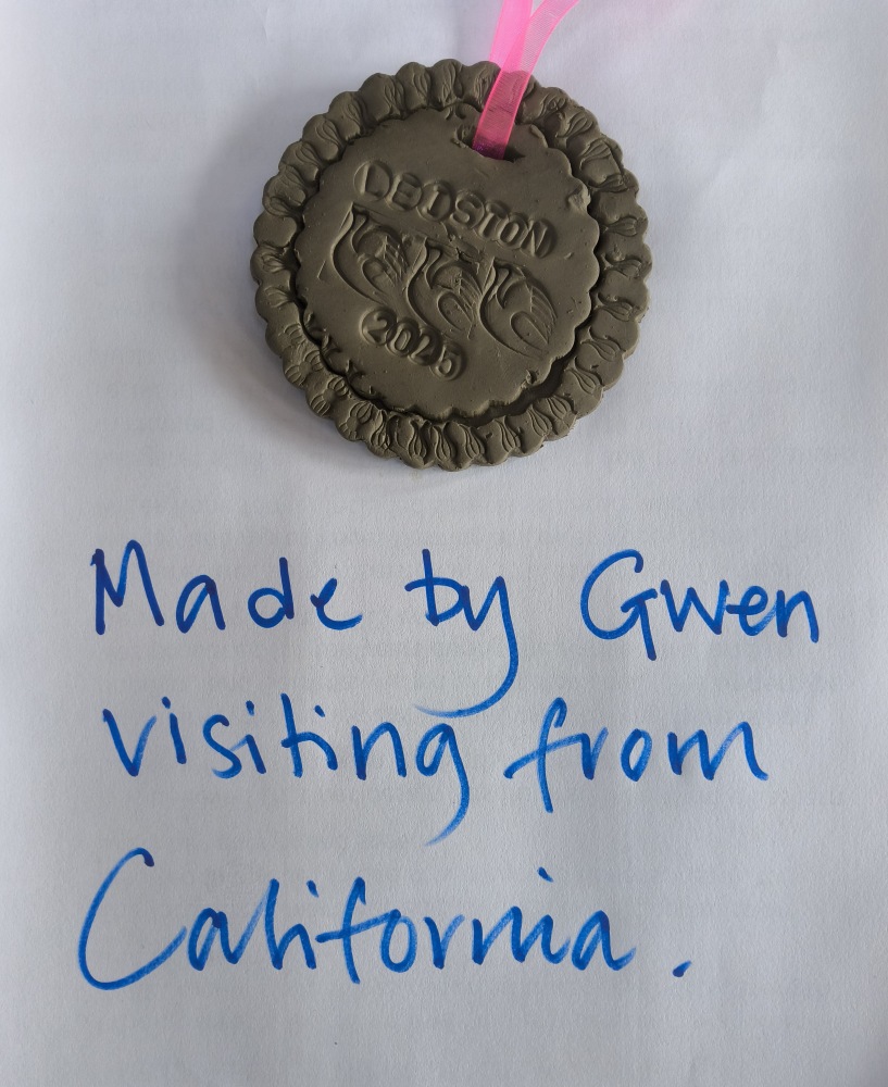 Made by Gwen visiting from California