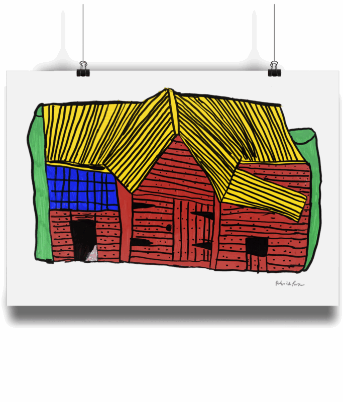 Matte Art Print Patrick Parker 'The Red Barn, Polstead'