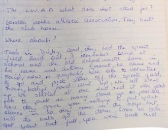 Excerpt from a recording Mr Dunn made about Garretts