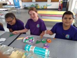3 pupils forming the fabrication team