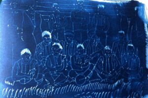 Cyanotype drawing of Leiston Athletic 1910