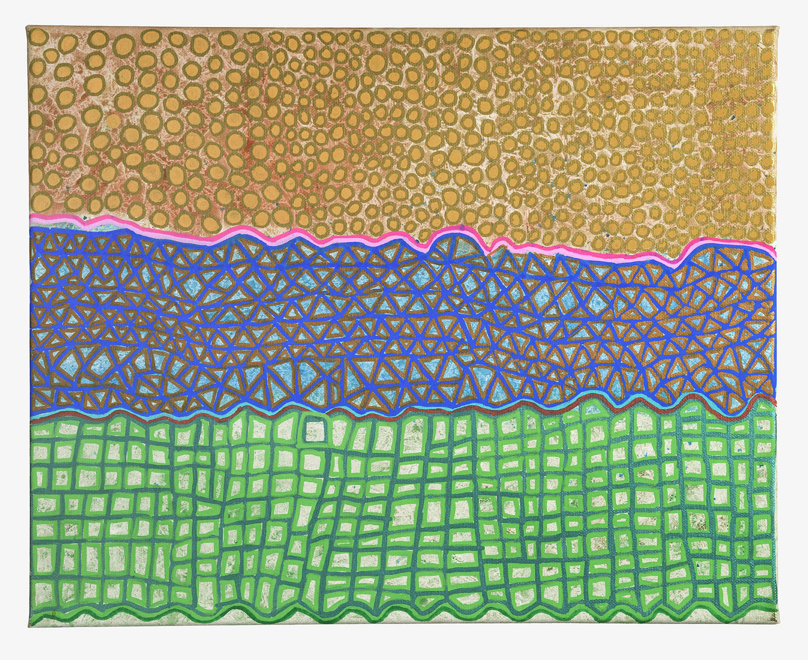 George Cunningham, abstract landscape Inspired by Constables Landscapes_32x41cm