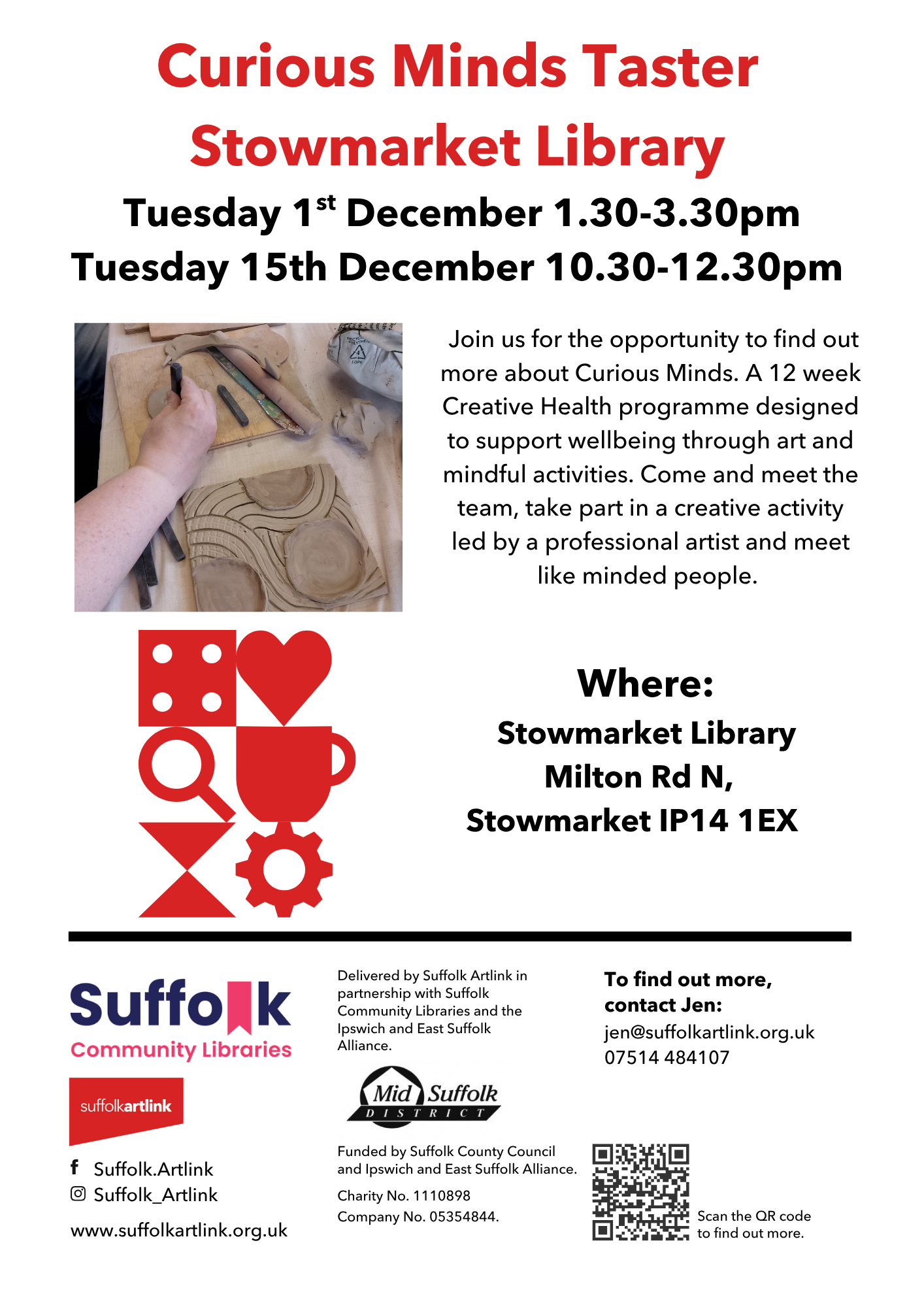 Stowmarket Library Taster Poster